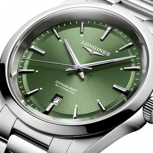 Longines Conquest Green automatic watch 41mm - L3.830.4.02.6