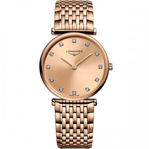 Longines La Grande Classique rose diamond Quartz watch 24mm - L4.209.1.90.8