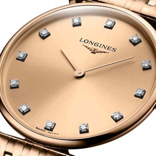 Longines La Grande Classique rose diamond Quartz watch 24mm - L4.209.1.90.8