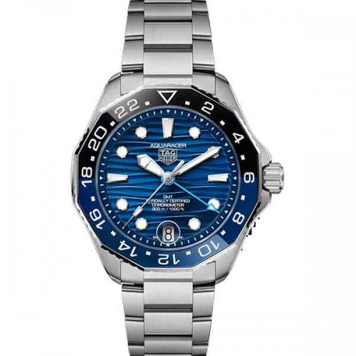 Tag Heuer Aquaracer blue GMT automatic watch 42mm - WBP5114.BA0013