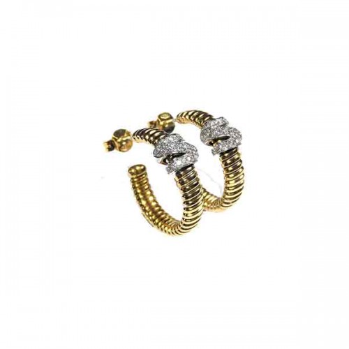 Bustinza Diamonds Hoop Earrings - 752/446A