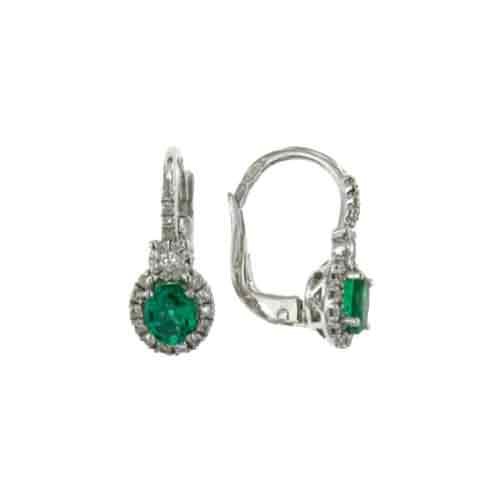 Mirco Visconti Diamond Emerald Earrings 0.62ct - AB856/S