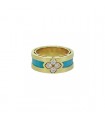 Roberto Coin Love in Verona diamond turquoise ring - ADV888RI2338