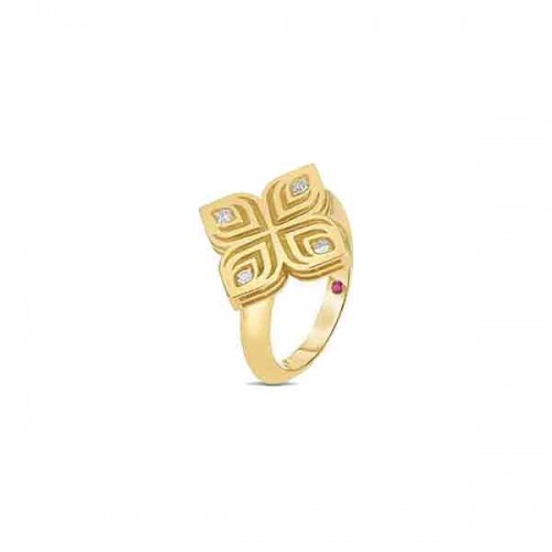 Roberto Coin Diamond Arabesque flower ring - ADR777RI3572
