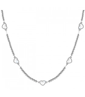 Nomination EMOSFERE 5 white heart necklace - 134207 036