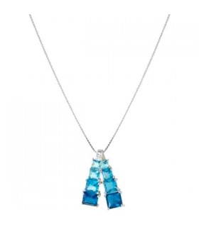 Nomination DAYTONIGHT light blue silver cz necklace - 242104 006