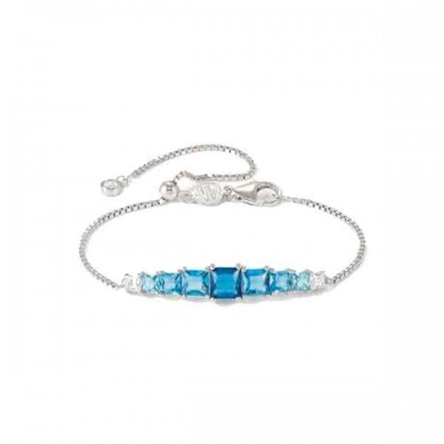 Nomination DAYTONIGHT light blue silver cz bracelet - 242101 006