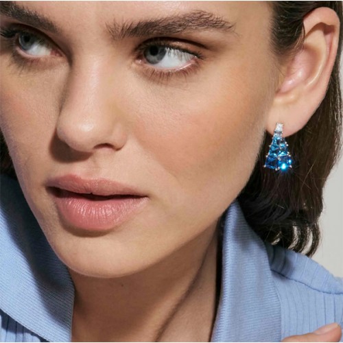 Nomination DAYTONIGHT light blue silver cz earrings - 242106 006