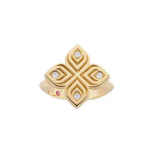 Roberto Coin Diamond Arabesque flower ring - ADR777RI3572