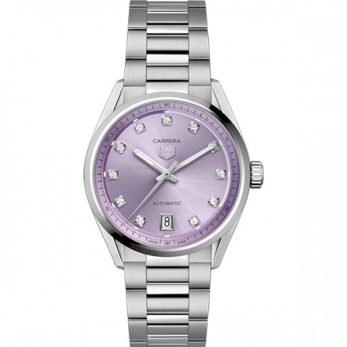 Tag Heuer Carrera lilac diamond automatic watch 36mm - WBN2319.BA0001