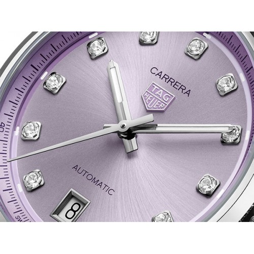 Tag Heuer Carrera lilac diamond automatic watch 36mm - WBN2319.BA0001
