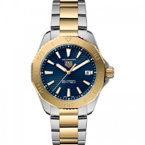 Tag Heuer Aquaracer Professional 200 Solargraph two-tone Quartz watch - WBP1120.BB0002