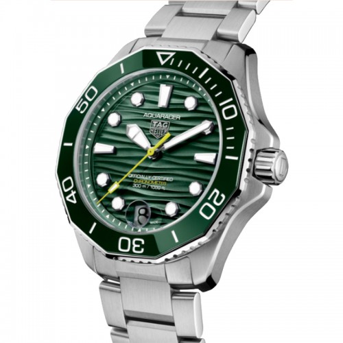 Tag Heuer Aquarecer green automatic watch 42mm - WBP5116.BA0013