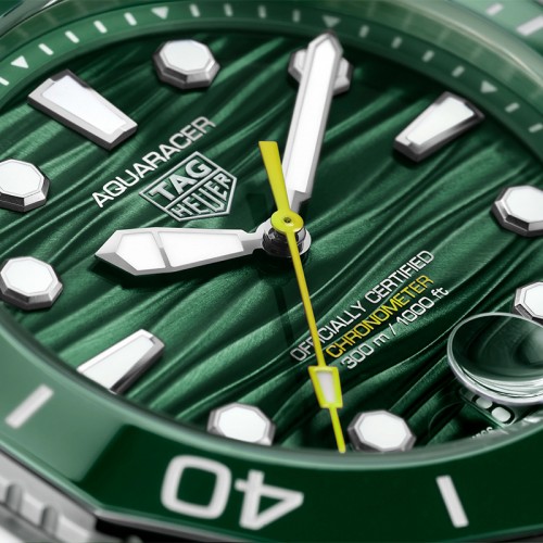 Tag Heuer Aquarecer green automatic watch 42mm - WBP5116.BA0013