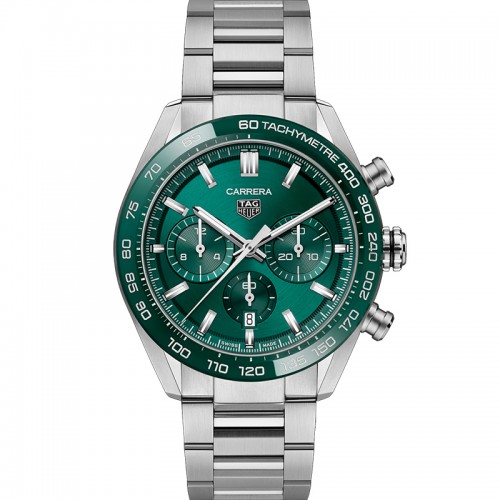 Tag Heuer Carrera Green Chrono automatic watch 44mm - CBN2A1N.BA0643
