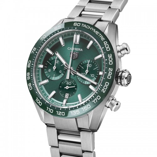 Tag Heuer Carrera Green Chrono automatic watch 44mm - CBN2A1N.BA0643