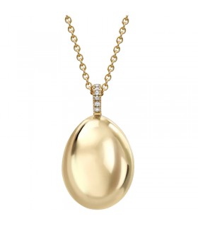 Fabergé Essence Yellow Gold Egg Pendant - 925