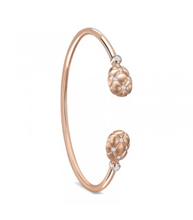 Fabergé Heritage Brushed RG & Diamond Open Bracelet - 2019