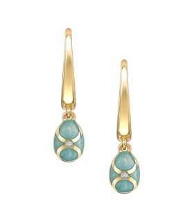 Fabergé Heritage Turquoise hoop drop earrings - 2390