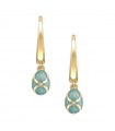 Fabergé Heritage Turquoise hoop drop earrings - 2390