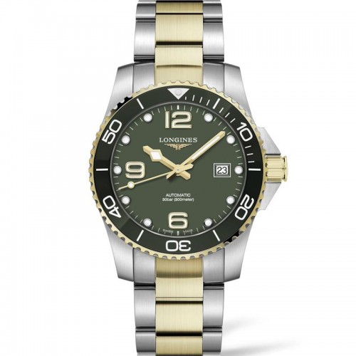 Longines Hydroconquest two-tone automatic watch - L3.781.3.06.7