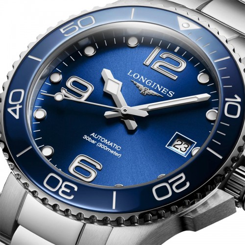 Longines Hydroconquest blue automatic watch 39mm - L3.780.4.96.6