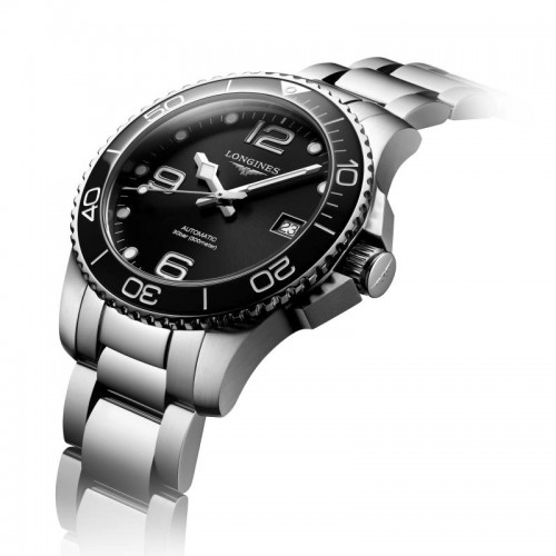 Longines Hydroconquest black automatic 39mm - L3.780.4.56.6