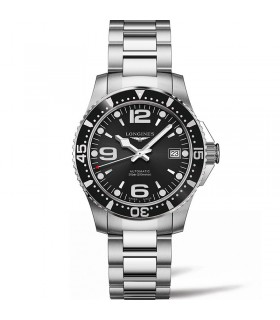 Longines Hydroconquest Black face Automatic Watch 39MM - L3.741.4.56.6