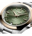 Longines Conquest green and gold automatic watch 34mm - L3.430.5.02.6