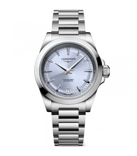 Longines Conquest blue automatic watch 34mm - L3.430.4.92.6