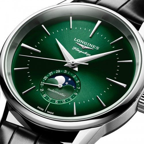 Longines Heritage Flagship Moonphase automatic watch 38.5mm - L4.815.4.02.2