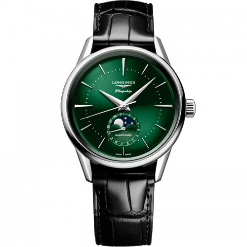 Longines Heritage Flagship Moonphase automatic watch 38.5mm - L4.815.4.02.2