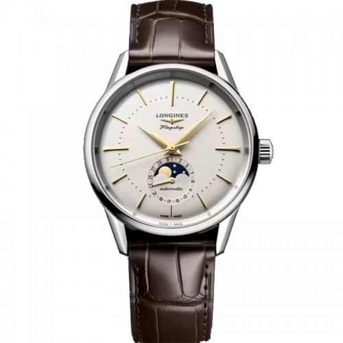 Longines Heritage Flagship Moonphase automatic watch 38.5mm - L4.815.4.78.2