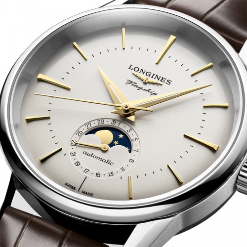 Longines Heritage Flagship Moonphase automatic watch 38.5mm - L4.815.4.78.2