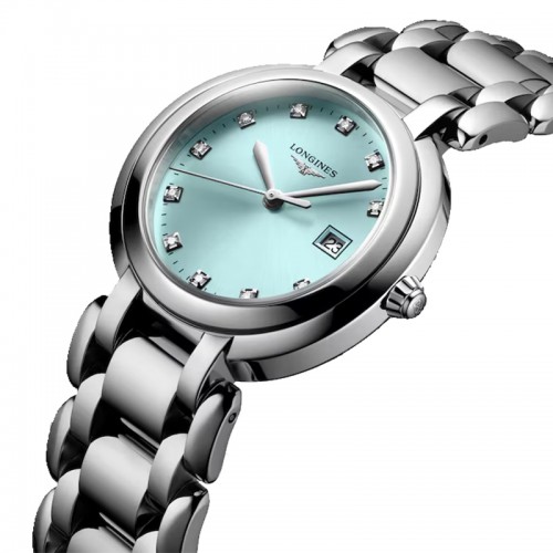 Longines La PrimaLuna blue diamonds Quartz watch 30mm - L8.122.4.90.6