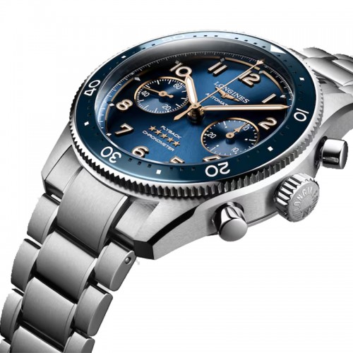 Longines Spirit Flyback blue automatic 42mm - L3.821.4.93.6