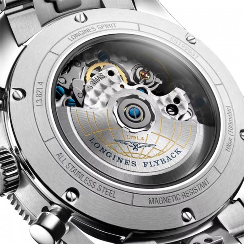 Longines Spirit Flyback blue automatic 42mm - L3.821.4.93.6