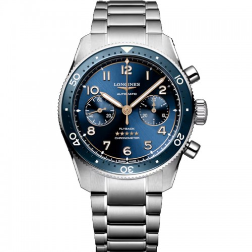Longines Spirit Flyback blue automatic 42mm - L3.821.4.93.6