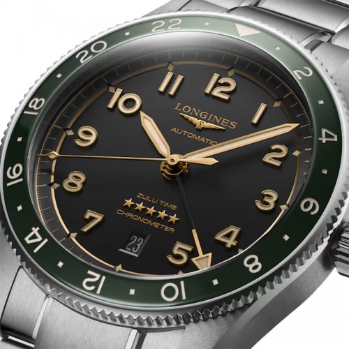 Longines Spirit Zulu time automatic watch 42mm - L3.812.4.63.6