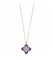 Roberto Coin Princess Flower Lapis and Diamonds pendant - ADV888CL1837