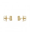 Roberto Coin Princess Flower yellow gold earrings - AR777EA0640