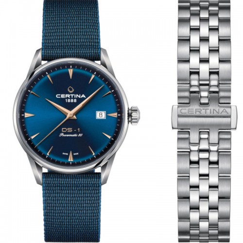 Certina DS-1 blue Automatic watch 40mm - C029.807.11.041.02