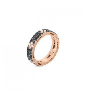 Roberto Coin Love in Verona black and white diamonds ring - ADR888RI2122