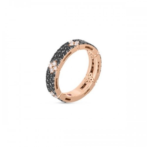 Roberto Coin Love in Verona black and white diamonds ring - ADR888RI2122