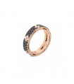 Roberto Coin Love in Verona black and white diamonds ring - ADR888RI2122