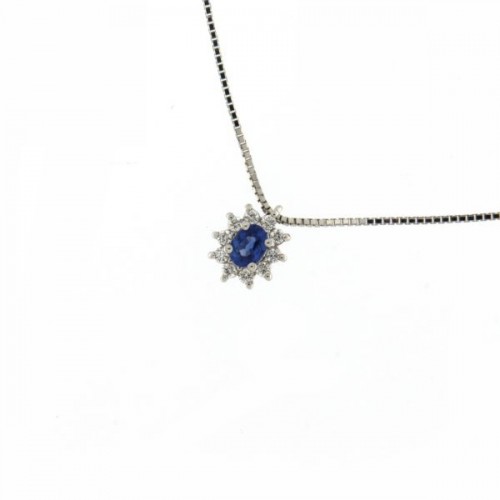 Mirco Visconti sapphire diamond pendant - DL2/A3Z