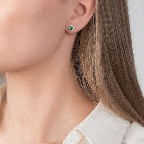 Mirco Visconti Diamond Emerald Earrings - AB732/S