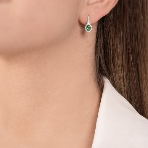 Mirco Visconti Diamond Emerald Earrings 0.62ct - AB856/S