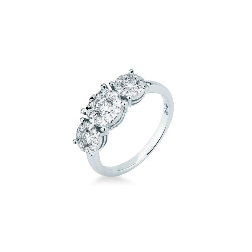Mirco Visconti Three stones diamond ring 0.85ct - AB697/30