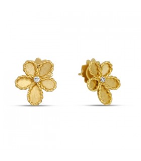 Roberto Coin Jasmine earrings with diamonds - ADR777EA3646
